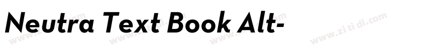 Neutra Text Book Alt字体转换